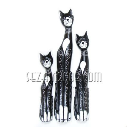 CATS wood 3 pieces set