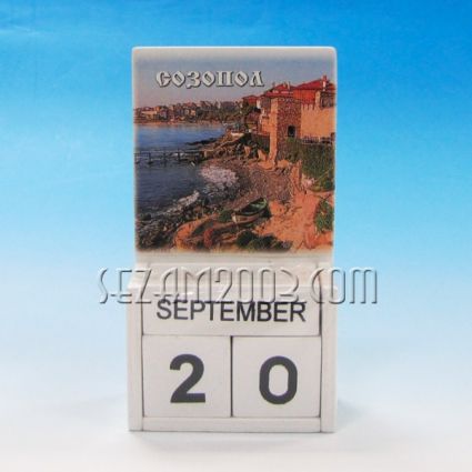 Calendar from wood - SOZOPOL