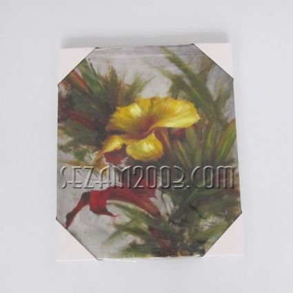 Oil painting on canvas wooden frame -50% print+50% handmade