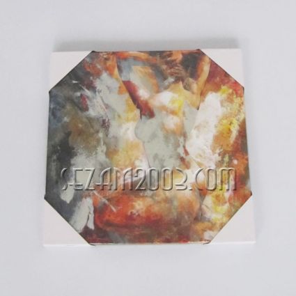 Oil painting on canvas wooden frame -50% print+50% handmade