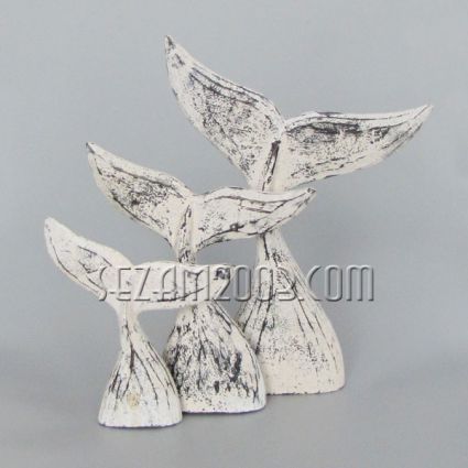 Fish fins - wooden figures 3 pcs