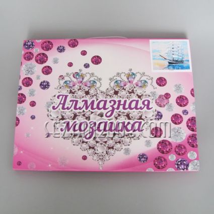 Diamond tapestry with frame - FLOWERS