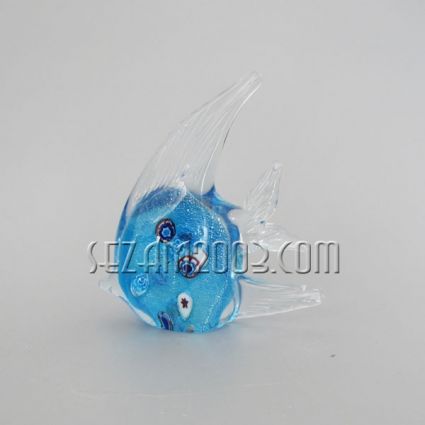 Fish made of solid glass handmade