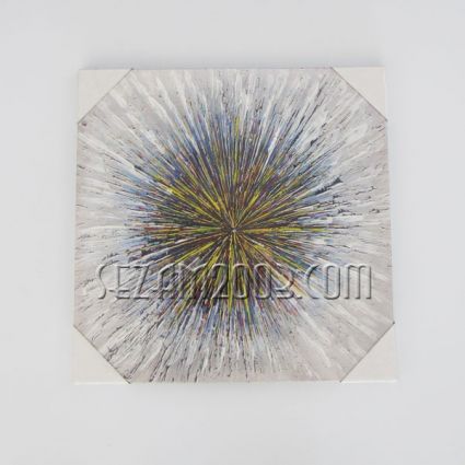 Oil painting on canvas wooden frame -50% print+50% handmade