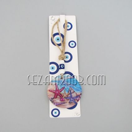 Starfish+BG- glass pendant