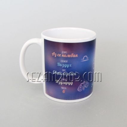 Cups with wishes; zodiac ; cities