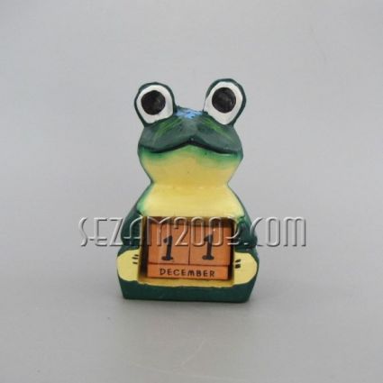 Wooden perpetual calendar - FROG