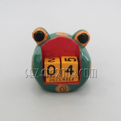 Wooden perpetual calendar - FROG