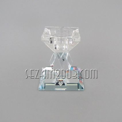 Glass candlestick