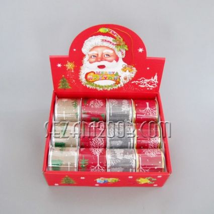 Лента опаковъчна Коледен декор на ролка - 3 декора