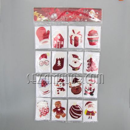Display board with Christmas cards + envelope
