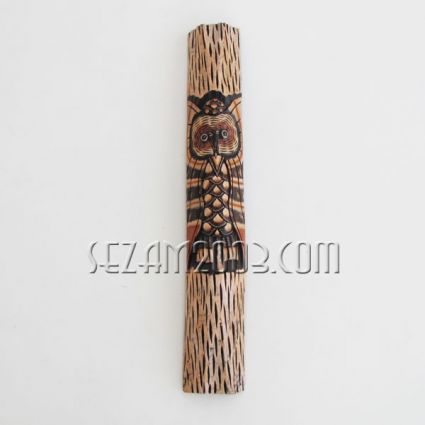 Decorated wooden wall mask