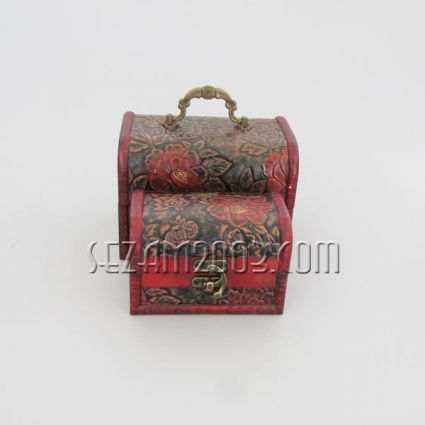 Jewelry boxes made of wood decorated