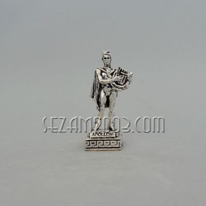 Apollo - god of music - metal figurine silver/gold