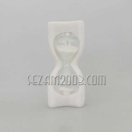 Hourglass - polyresin and glass figure