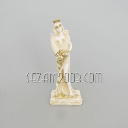 Tyche / Fortuna – Goddess of Luck – Alabaster Figure
