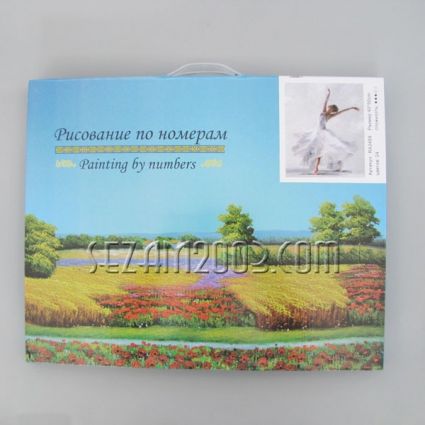 Картина - рисуване по номера - балерина