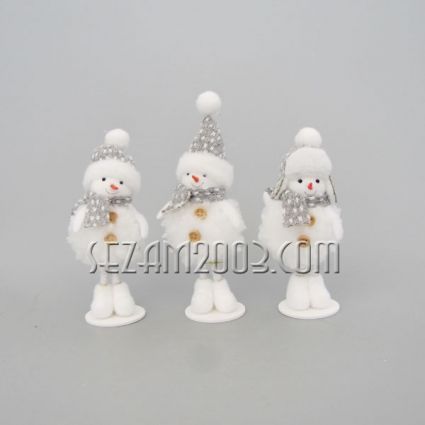 Snowman - textile tabletop figurine