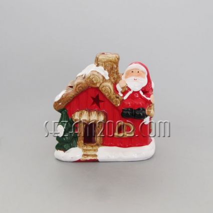 Ceramic Christmas house with lights
