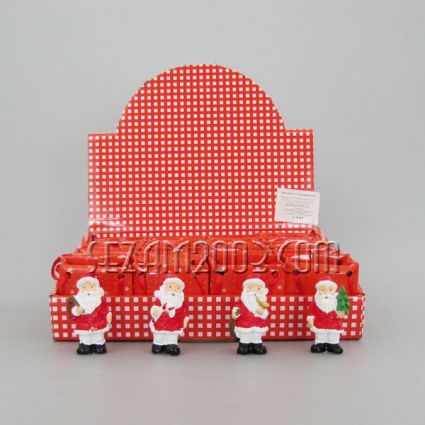 Santa Claus in a gift box – small resin figurine