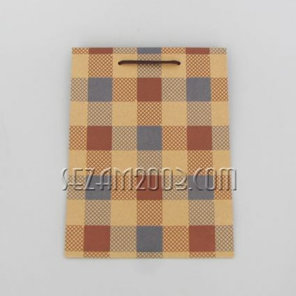 Gift bag kraft paper - FLOWERS